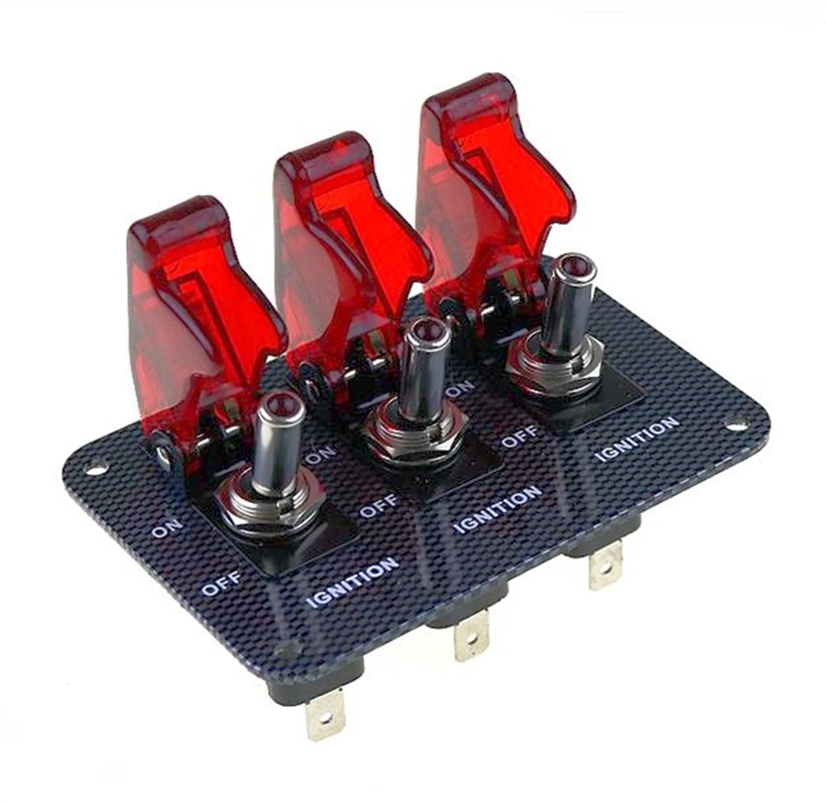 Interrupteur à LED rouge pour panneau de commande de véhicule de loisir