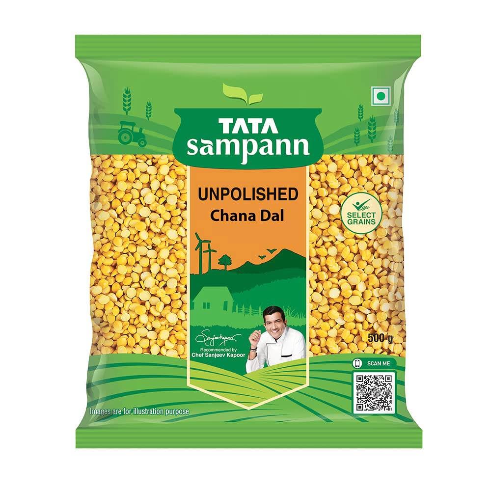 Tata Sampann Unpolished Chana Dal, 500g