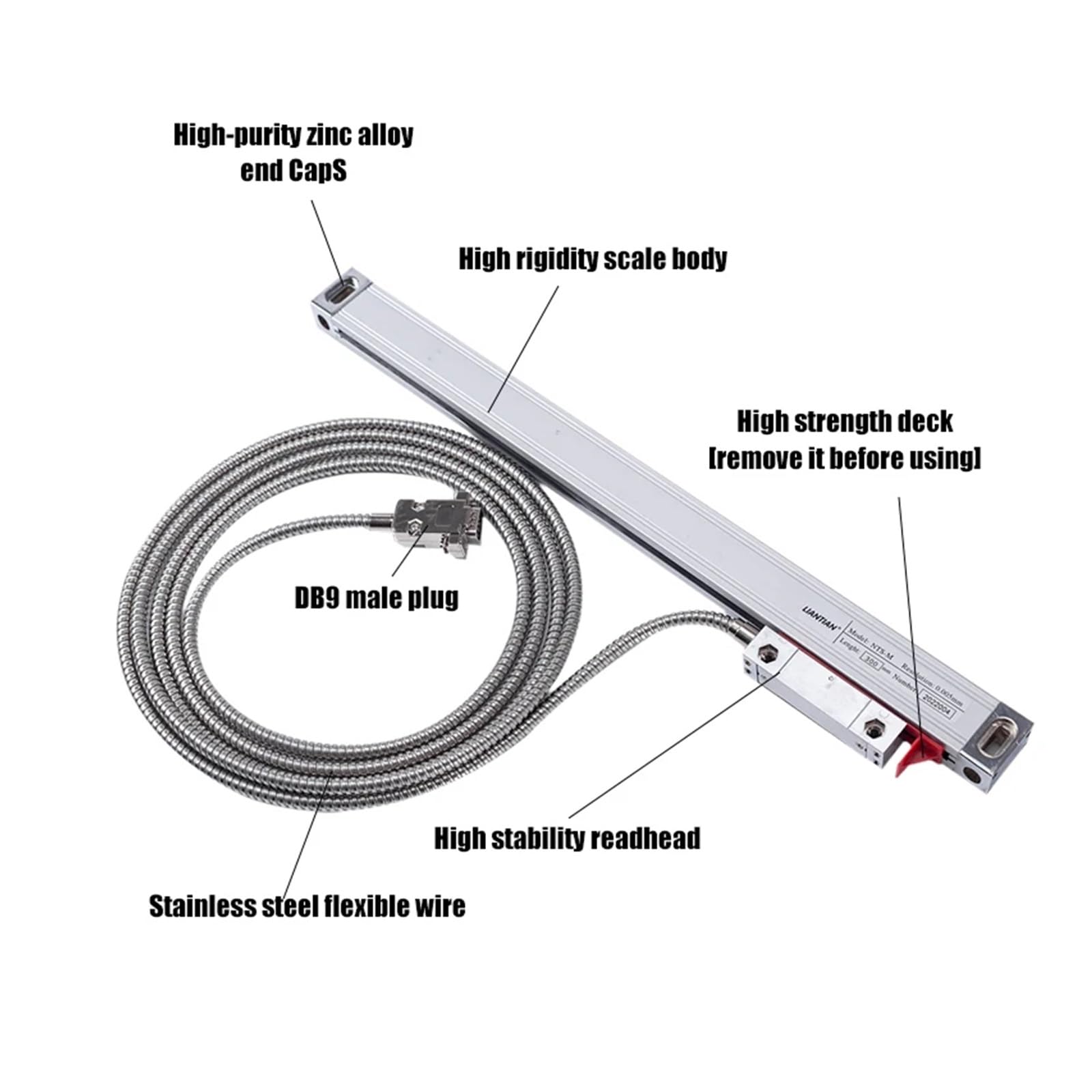 2-osiowy wyświetlacz LCD DRO z odczytem cyfrowym, 9 języków i 2 sztuki 50-1000 mm, enkoder liniowy, kratka linijki Tokarka do metalu(0.001mm complete set)