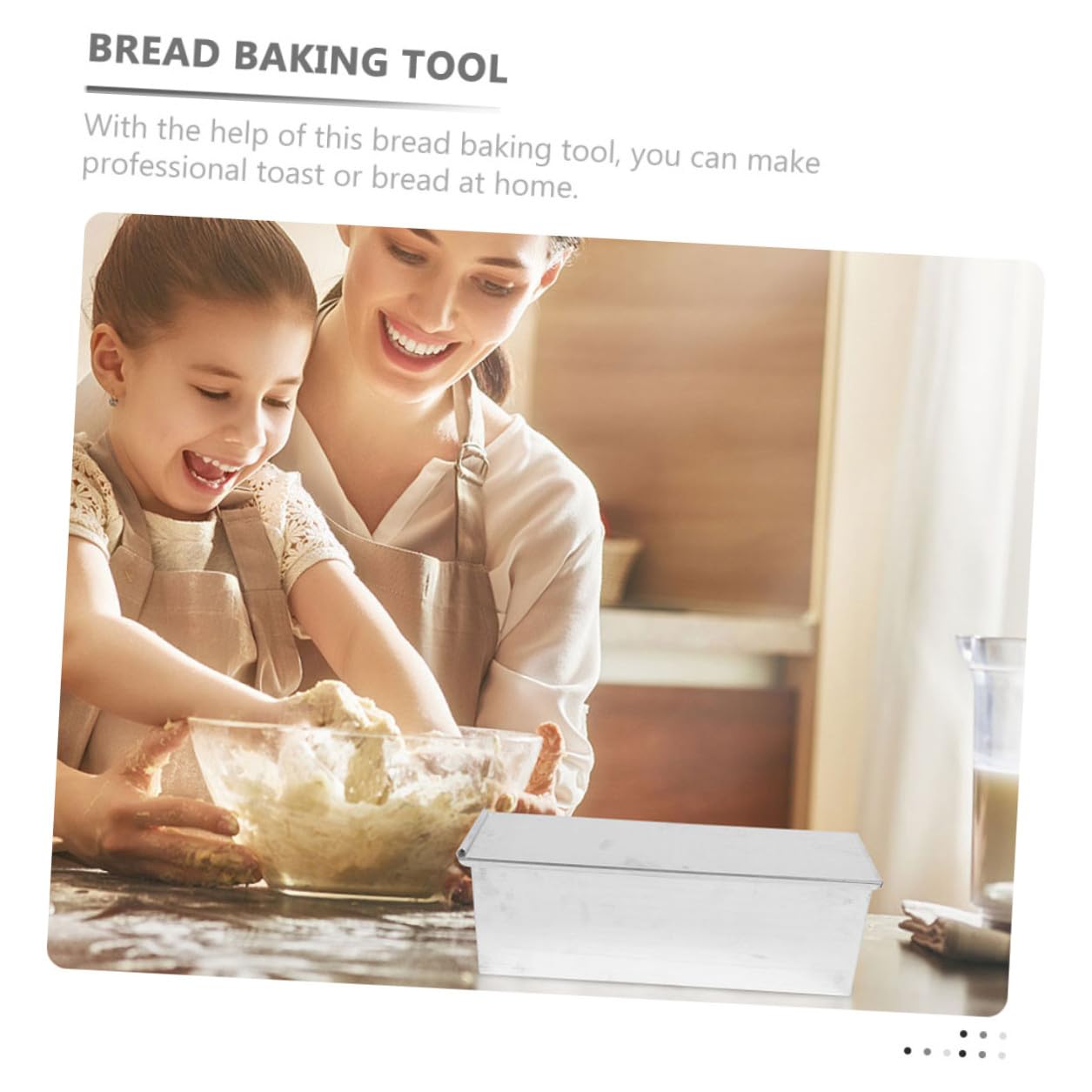 Kastenform Brotform Antihaftbeschichtete aus Aluminiumlegierung mit Deckel zum Backen Große Kapazität für Toastbrot und Laib für Küche