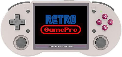 RG353PS Plug & Play Videojuegos 128G Tf Tarjeta integrada más de 9000 juegos, RG353PS Juego de mano con pantalla IPS de 3.5 pulgadas compatible con