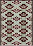 BalajeesUSA 183cm x 274cm patio Alfombra de plástico Reciclado para Interiores y Exteriores - Reversible - Resistente al Clima y a los Rayos UV 4460