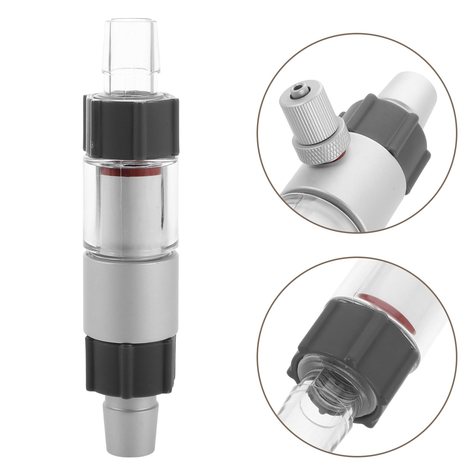Homoyoyo Diffuseur de Co2 pour Aquarium Planté en Verre M2 Diffuseur d'Oxygène Nano-Bulles Clapet Anti-Retour Compatible Systèmes Hydroponiques Accessoire pour Pompe à Air Entretien