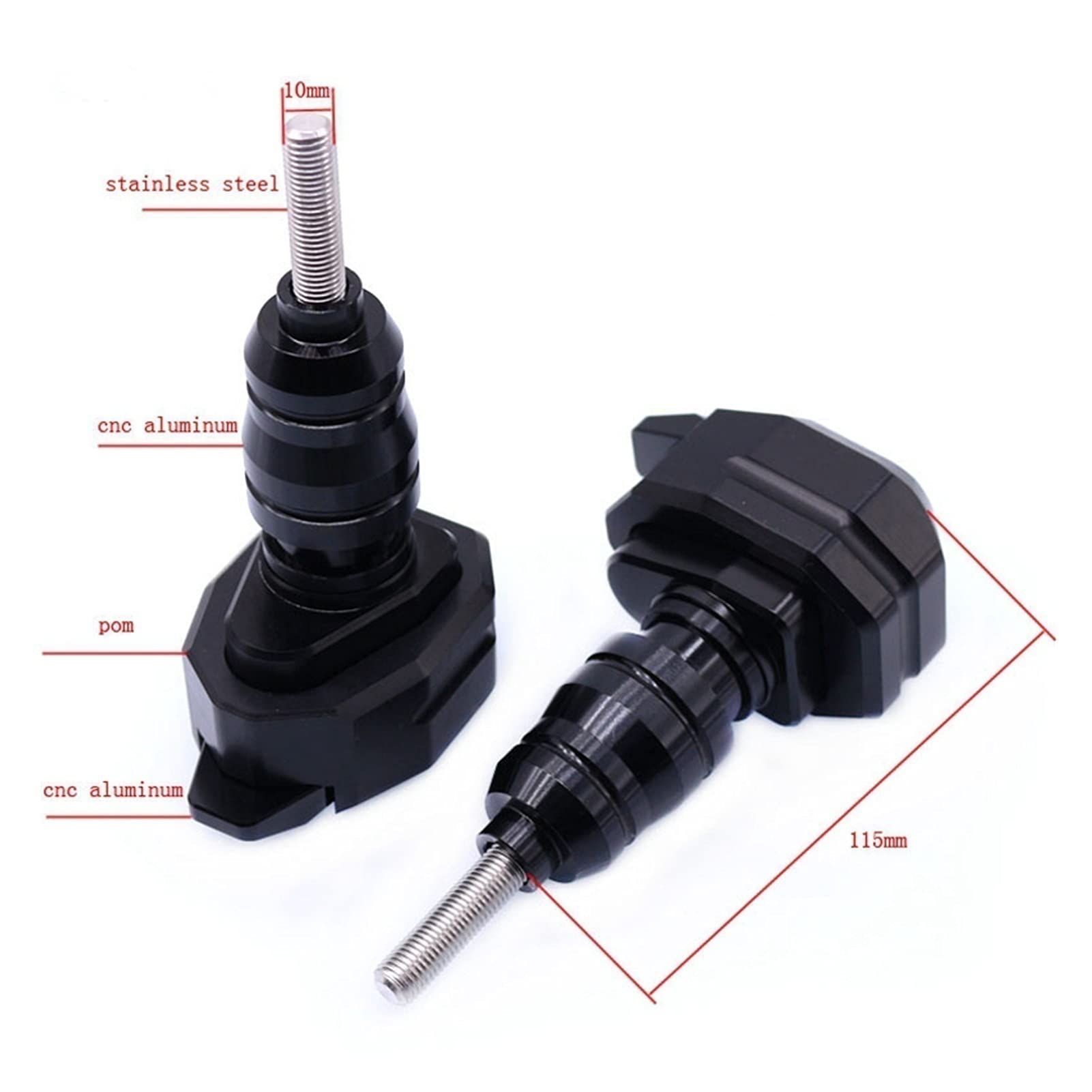 Do SUZUKI GSX 600/750 KATANA 1998-2006 Cewki motocyklowe suwaki rama ochrona przed upadkiem ochrona przed wypadkiem ochrona przed upadkiem suwak ramy (kolor: 2)
