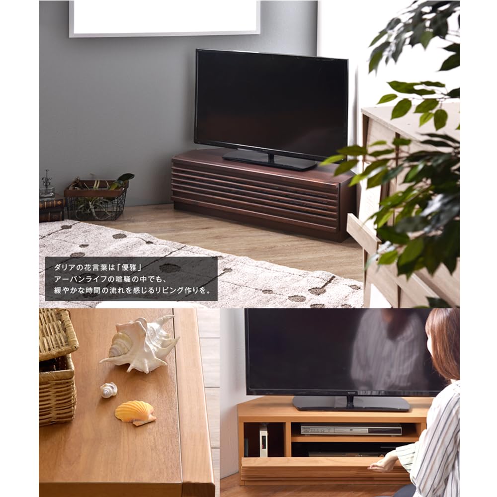 アルダー材 日本製 テレビ台 コーナー 幅100 大川家具 コーナーテレビ台 コーナーテレビボード 幅100cm 日本製 大川