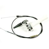44-97751 Black Finish Sports Pull Replacement Throttle with Universal Cable