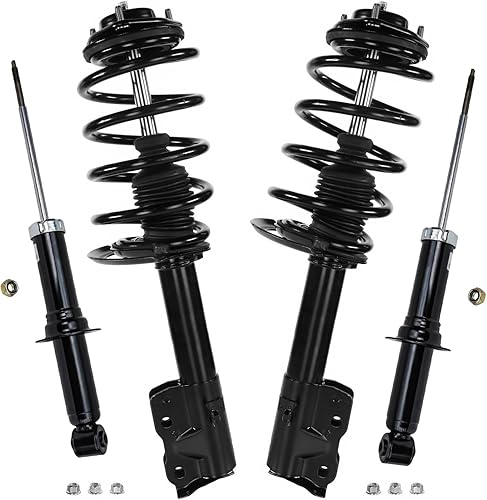 Miniatura 155 de Detroit Axle - Amortiguadores para BMW 328i 325i 128i 135i 335i 330i 335d 335is (sin Sport Susp.) 2 puntales delanteros completos con muelle
