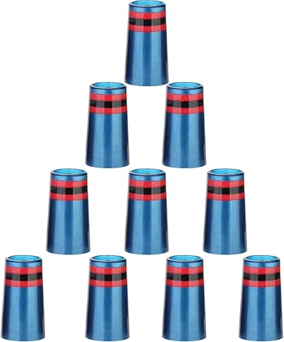 Miniatura 28 de SummerHouse Casquillos de hierro de golf multianillo compatibles con eje de acero cónico de 0.355 '' y eje paralelo de 0.370 '' Verde con 4 blancos