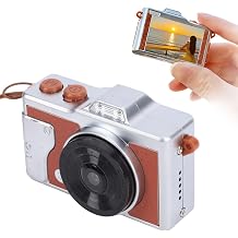 Acogedor Digital Camera, 48MP 4K Built-in Image Stabilization and Flash, Portable Point and Shoot Camera for Travel Photography Beginners Brown
