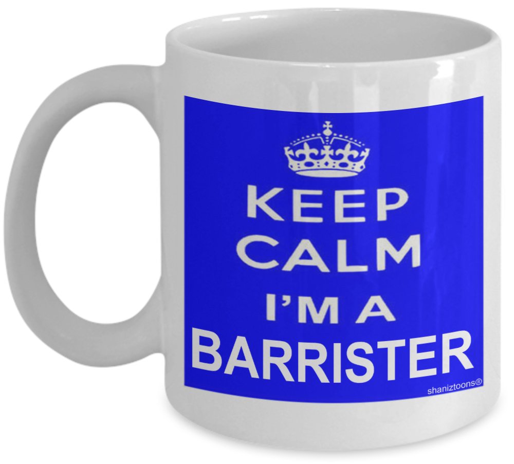 Shaniztoons White Keep Calm I'm A Barrister Gift Mug