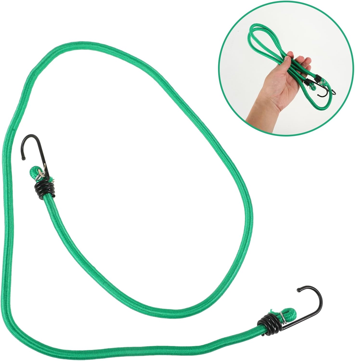 10pcs Multi-use Bungee Cords Hooks Elastic Rope for Luggage Camping Heavy Duty Outdoor Stretch Cords