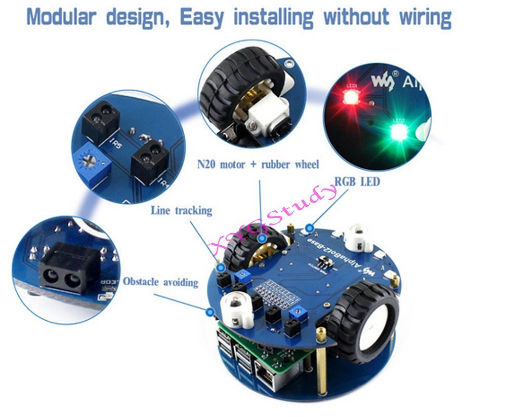 Amazon.com: AlphaBot2 Robot Building Starter Kit Accessory Pack