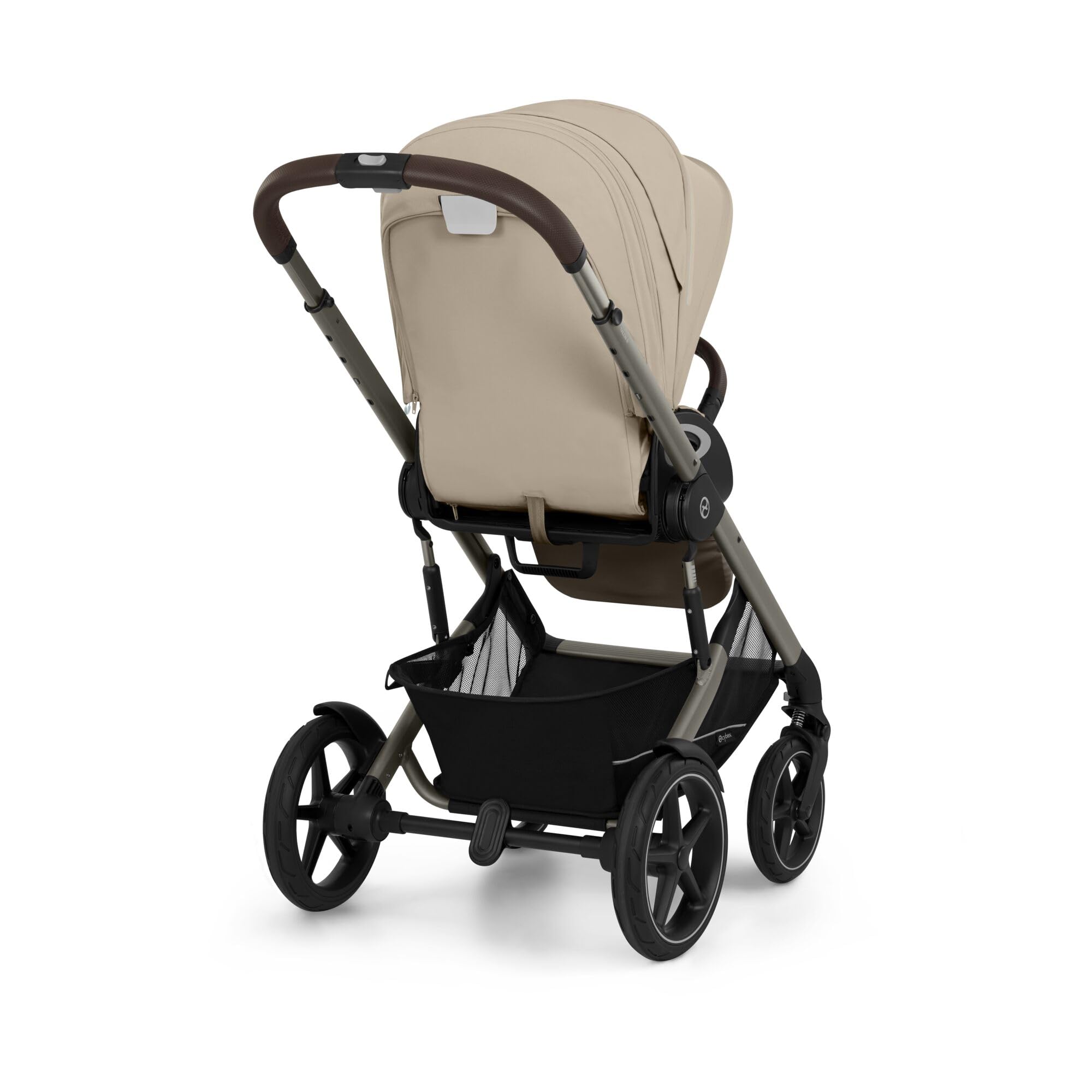 CYBEX Gold TALOS S LUX Wózek dziecięcy, Od urodzenia do 22 kg (ok. 4 lata), Z zawieszeniem terenowym, regulowanym uchwytem i ergonomiczną pozycją leżącą, Almond Beige