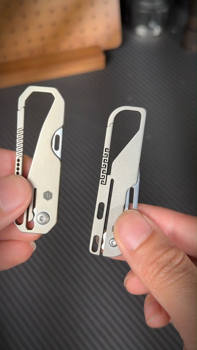 Amazon.com: KeyUnity KK09 Titanium Folding Knife, 1.69-Inch D2