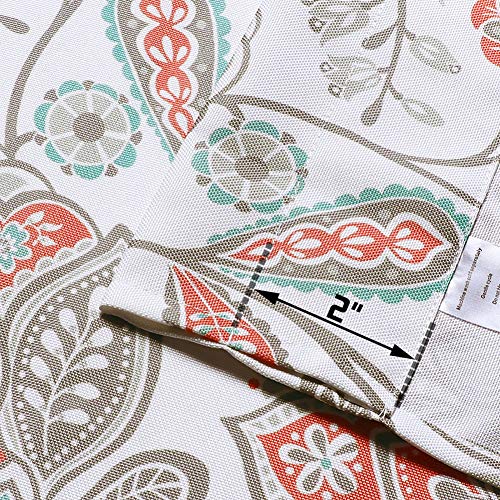 oremila Kitchen Curtain Valance Multi-Color Floral Window Valance for Kitchen and Bathroom, Rod Pocket, 54