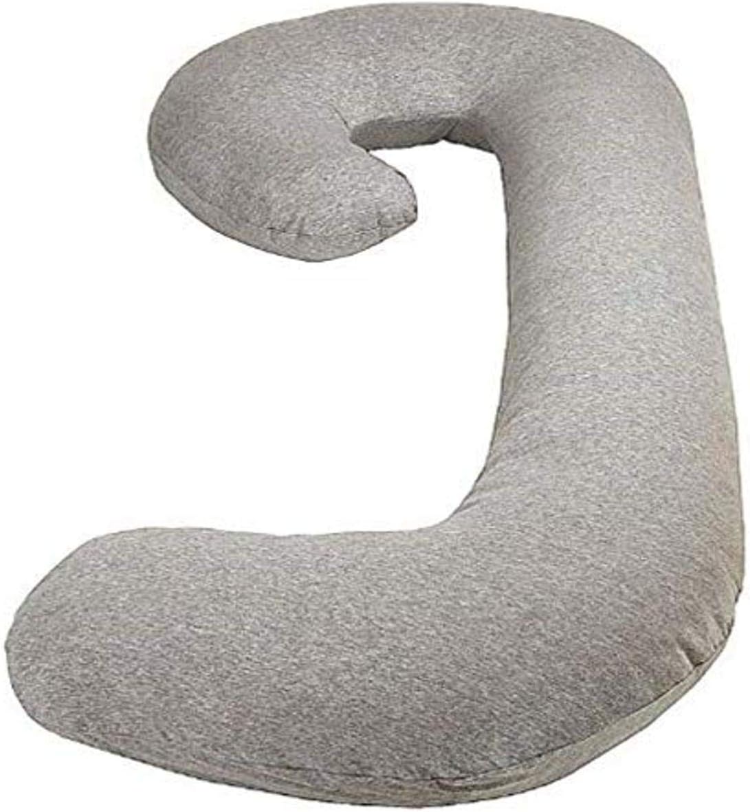 Snoogle Chic Jersey - Snoogle Replacement Cover with Zipper for Easy Use - Heather Gray