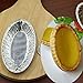 Zerodeko 250pcs Tinfoil Egg Tart Bases Foil Pans for Baking Tins Non-stick Easy Demould Oval Shaped