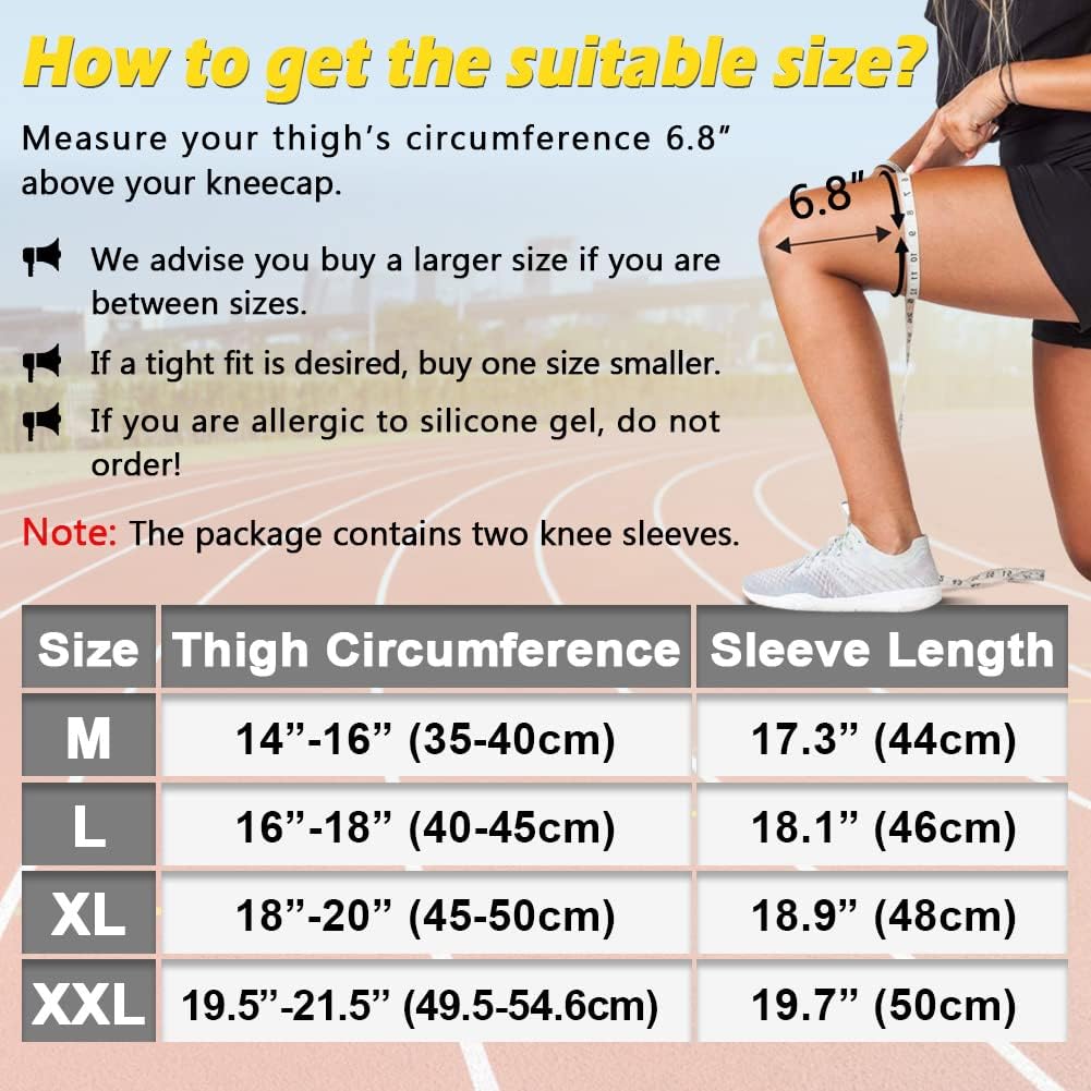 beister 1 Pair Full Leg Compression Sleeves for Women & Men, Extra Long Leg & Calf Braces Knee Sleeve for Basketball, Football, Running, Working Out, Arthritis - Image 2