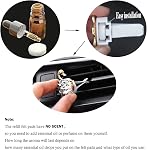 30Pcs Voiture Air Plaquettes de rechange à l'évent, 16mm Comprimés de recharge non parfumés pour voiture Air Clips de fraicheur, Car Diffuser Recharge Pads Feutres Huile Essentielle Diffuseur Pads de coton