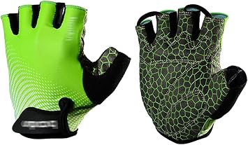 Sport Gloves Half-Finger Cycling Gloves Colorful Cycling Gloves Outdoor Shock Absorbing Palm Pad Bicycle Half-Finger Gloves Suitable for Road Bikes and Sports Color D, Size AM