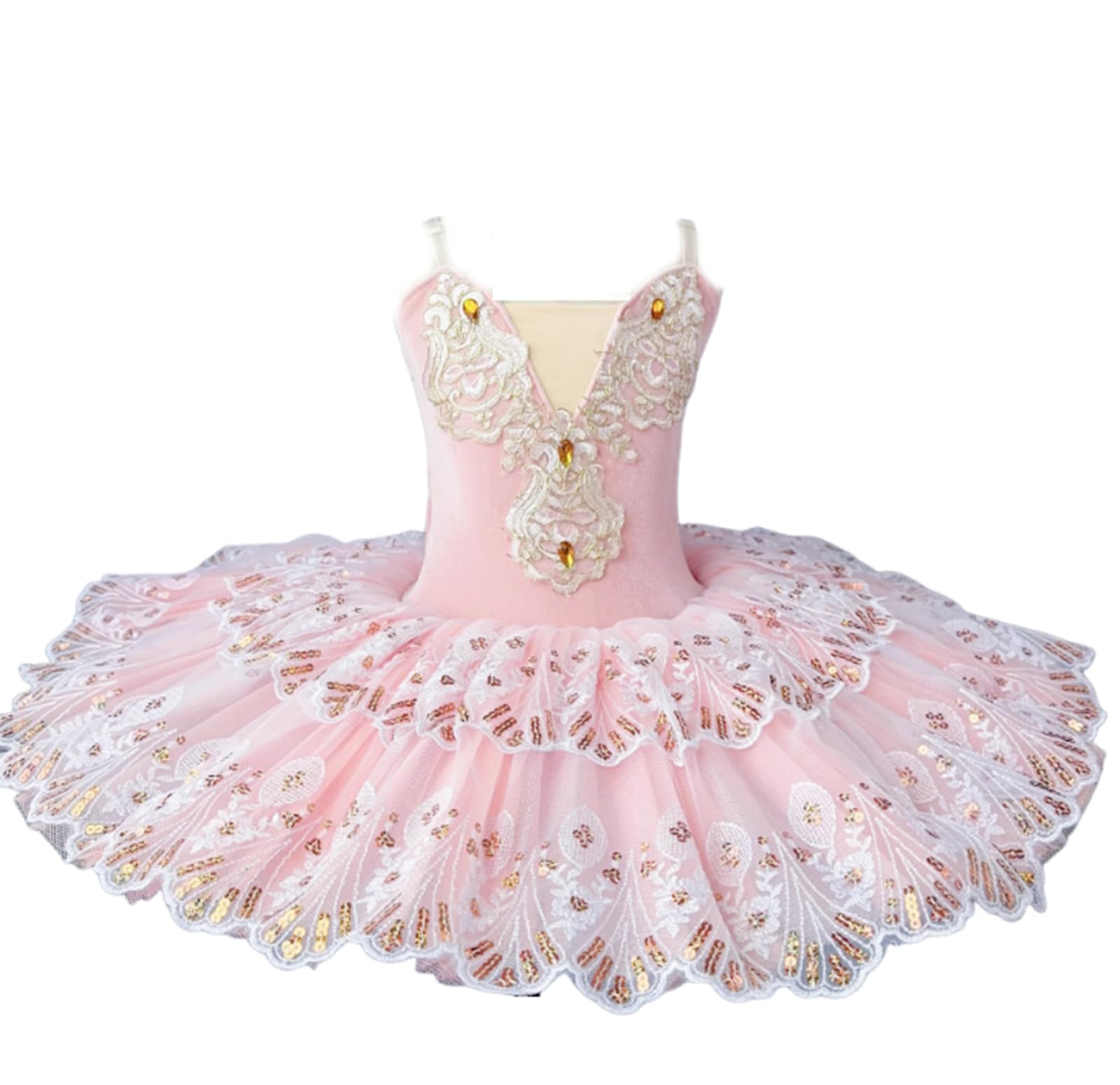 Vestido de Ballet con tutú y panqueque para niñas, Vestido de actuación de Ballet, Falda de Leotardo con tutú de Fiesta de Lujo de Little Swan para niñas Ropa de Baile