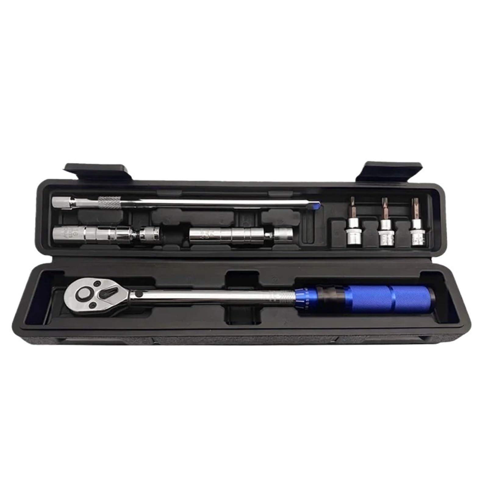 OLAQWENB Torque Wrenches 3/8" Torque Wrench 5-60N.m with Magnetic Spark Plug Socket for Car Motorcycle Maintenance Precision Torque Wrench(7pcs)