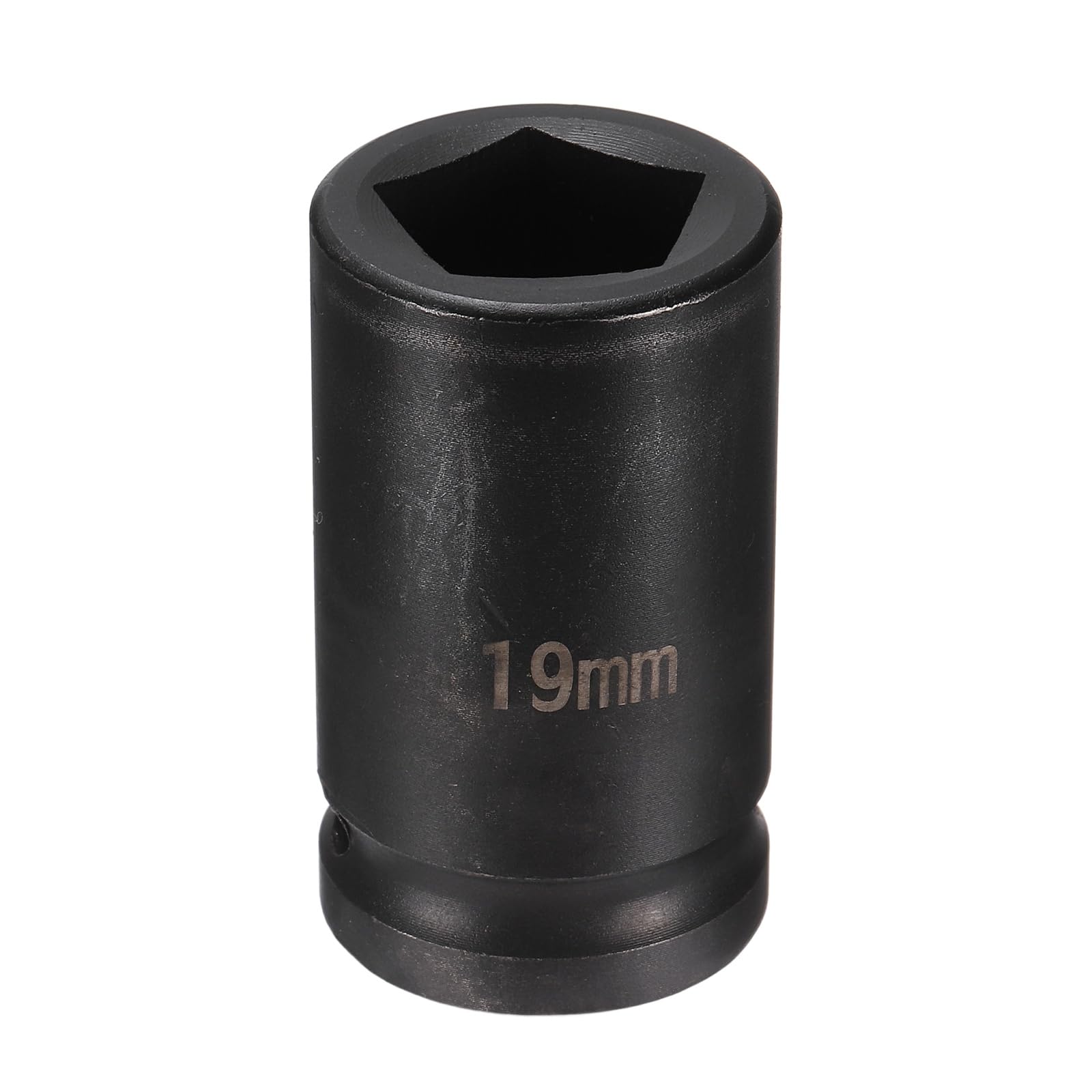 sourcing map Pentagon Socket 1/2" Drive 19mm Metric 5 Point Utility Socket 2" (51mm) Long CR-MO Steel Blacking Impact Pentagon Sleeve Tool for Nuts Bolts Water Meter Fire Hydrants