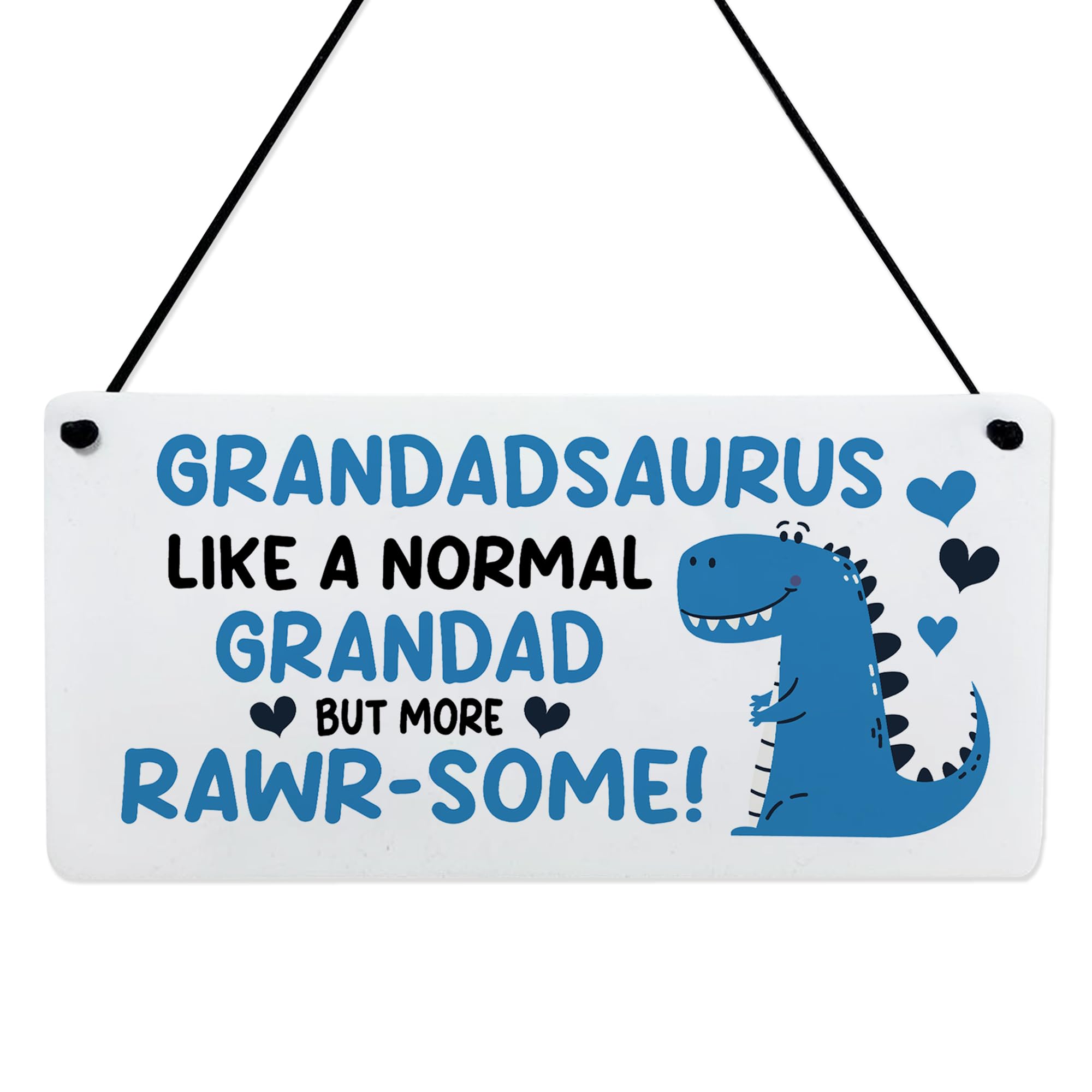 Red Ocean Rawrsome Grandad Gift For Birthday Fathers Day Grandadsaurus Plaque Funny Grandad Gift From Granddaughter Grandson For Thank You Him Keepsake