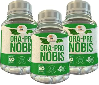 Ora-Pró-Nobis - 60 caps 500mg kit com - 3 potes