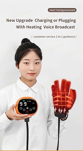 Miniatura 2 de Guantes robóticos de rehabilitación de terapia de calor para accidente cerebrovascular, hemiplejia, recuperación de manos, guante de robot calentado
