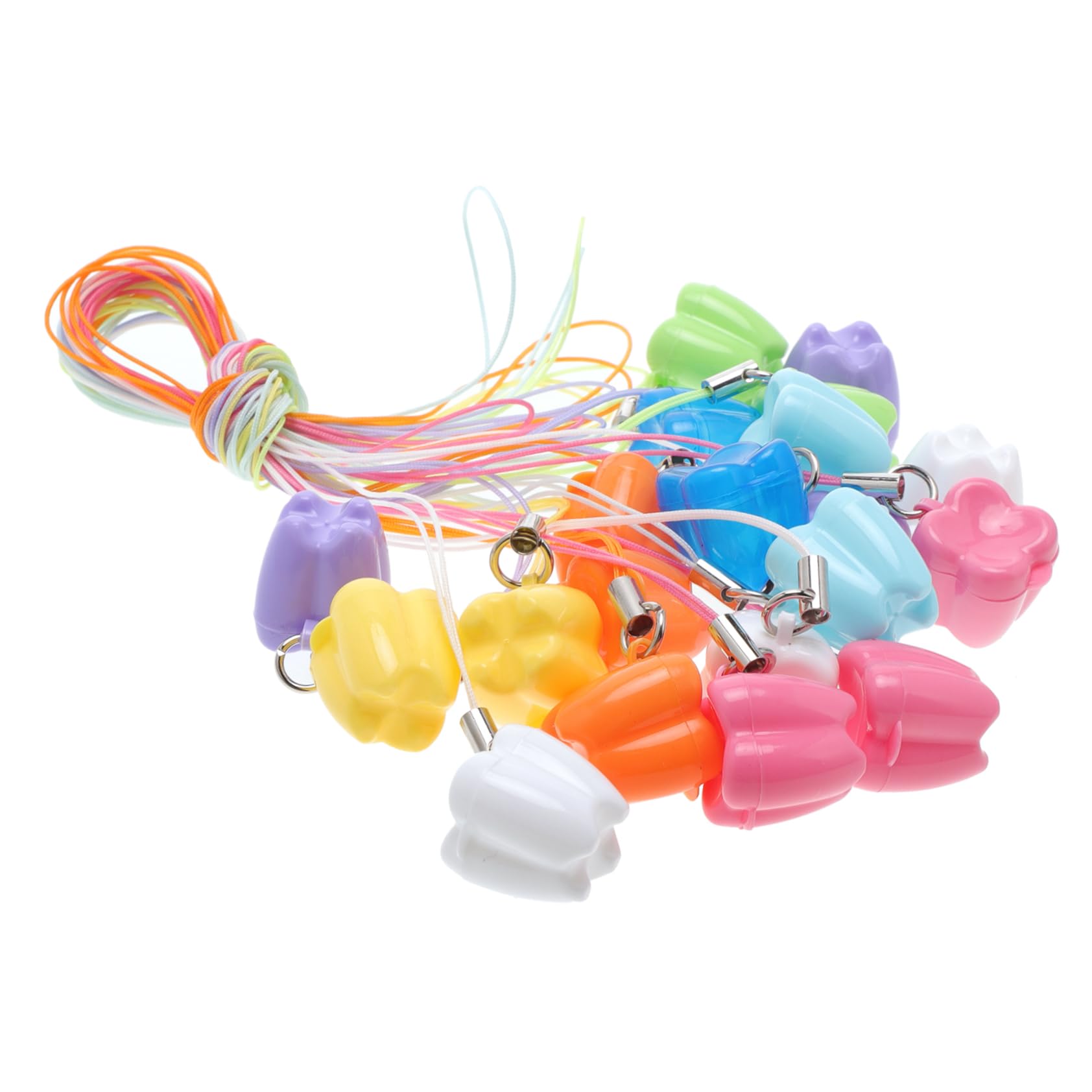 UPKOCH 60piezas Caja De Almacenamiento De Dientes Para Bebés Estuche De Plástico Diseño De Recuerdos De Crecimiento Infantil