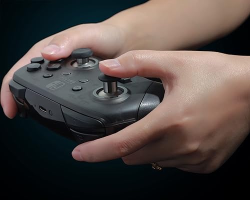 Miniatura 6 de Controlador de metal de repuesto para Nintendo Switch Pro Controller 8 en 1 Swap magnético analógico pulgar sticks set joystick piezas reparación