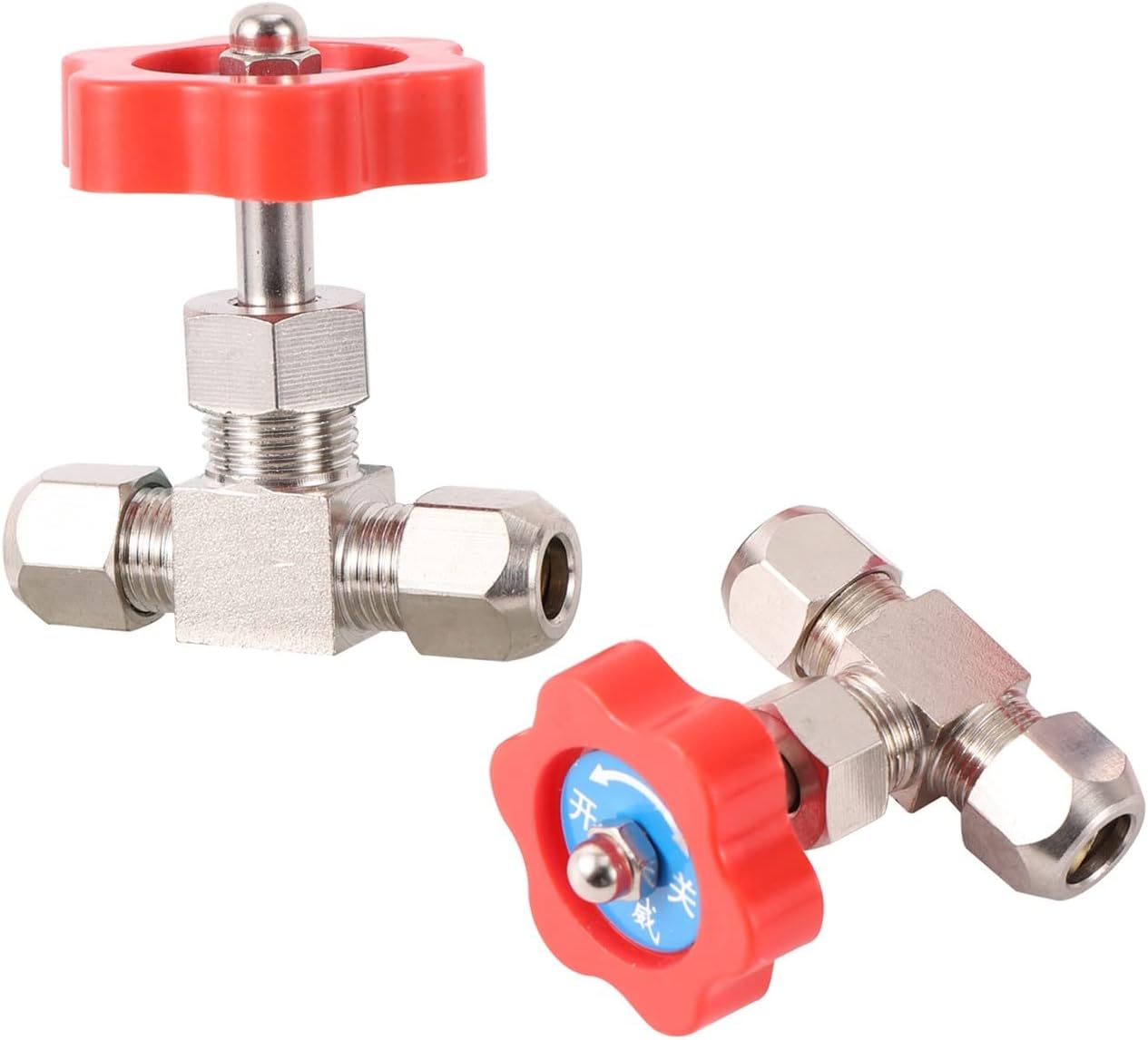Generic Hose Connector Adapter 1 Piece 6/8/10/12Mm Brass Needle Globe Valve Garden Irrigation System Water Supply Controller Waterstop Connector Accessories/6Mm