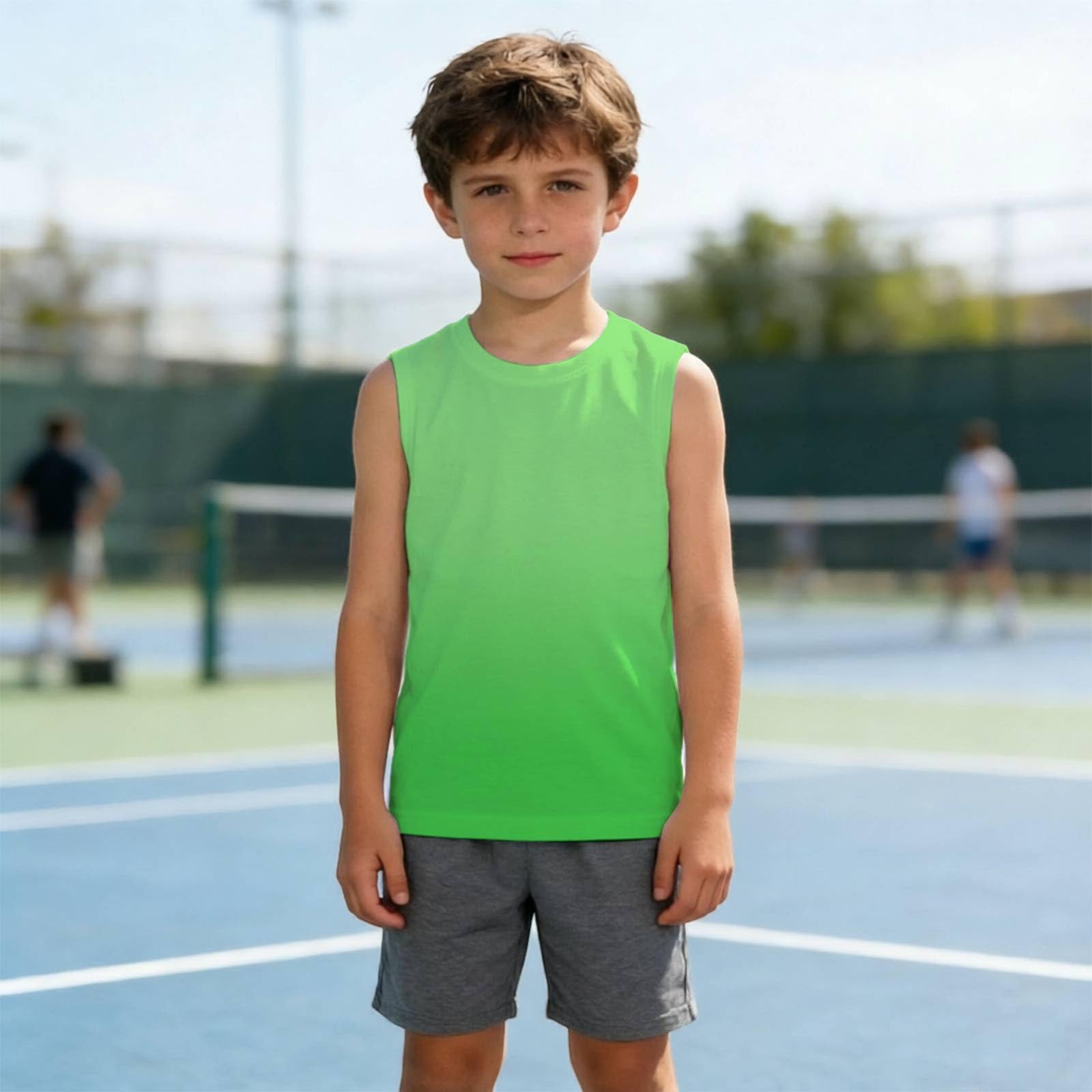 2026 Camiseta de tirantes deportiva para niños: camisetas sin mangas para, verano, cómodas y ventiladas.
