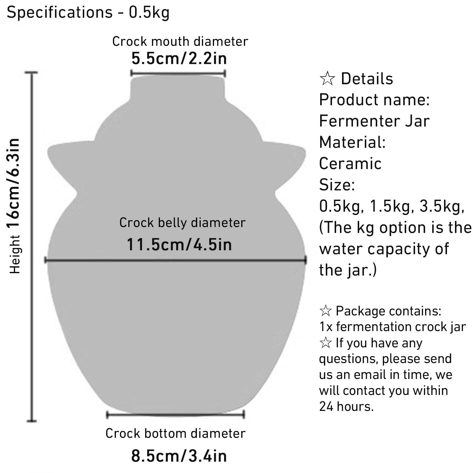 Vaso per sottaceti in ceramica, Barattolo for sottaceti in porcellana cinese tradizionale dipinto a mano, pentola for la fermentazione in ceramica, barattolo for la fermentazione con coperchio gorgogl