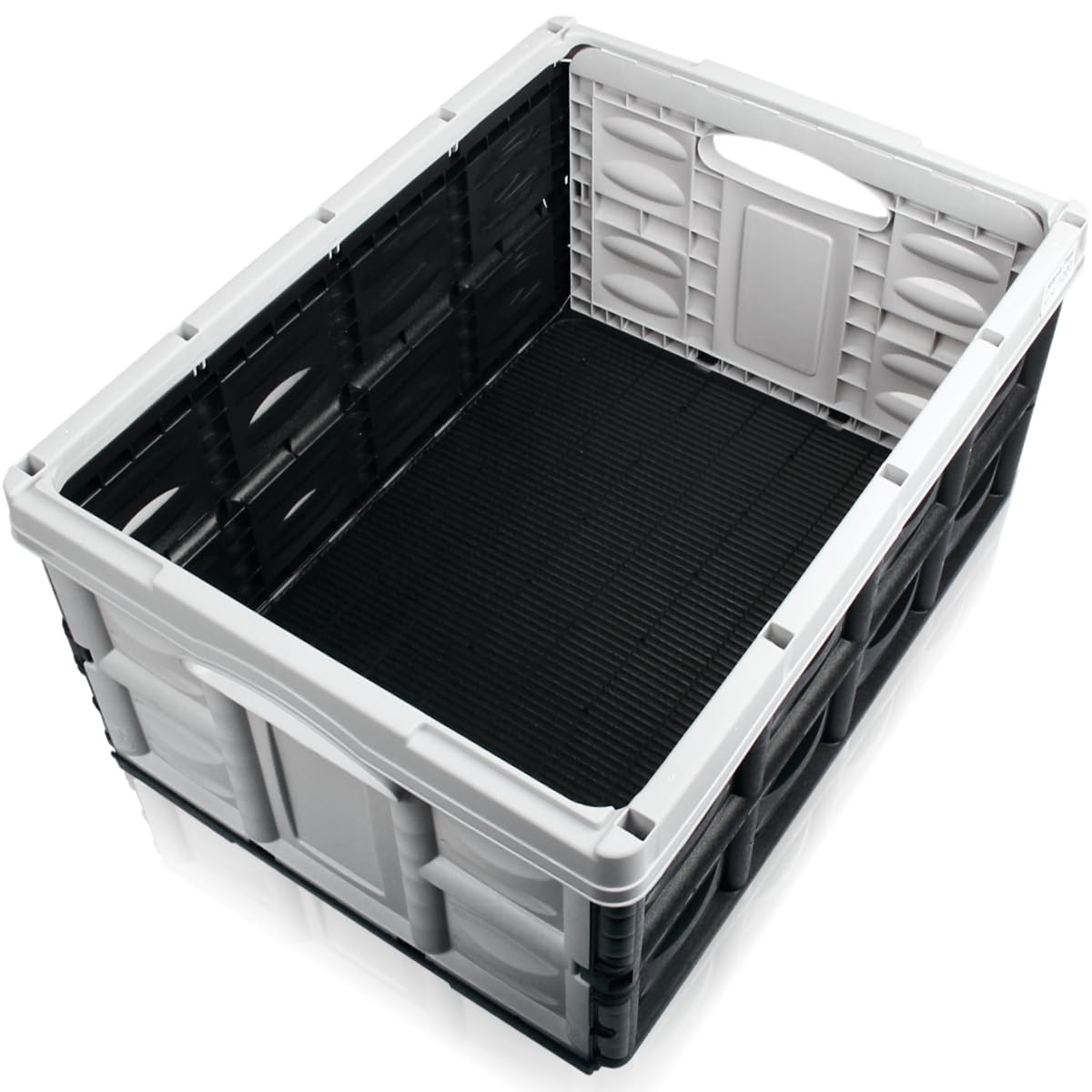 Stimo 4x Klappbox 45 L faltbare Transportbox 54 x 40 x 26 cm klappbar und stapelbar Einkaufskiste
