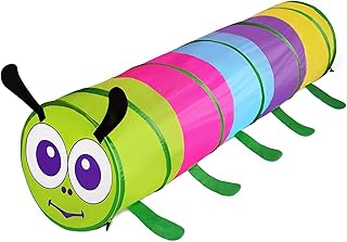 Crawling Kids Play Tunnel ，Pop Up Portable Rainbow Tunnel ，for Toddlers