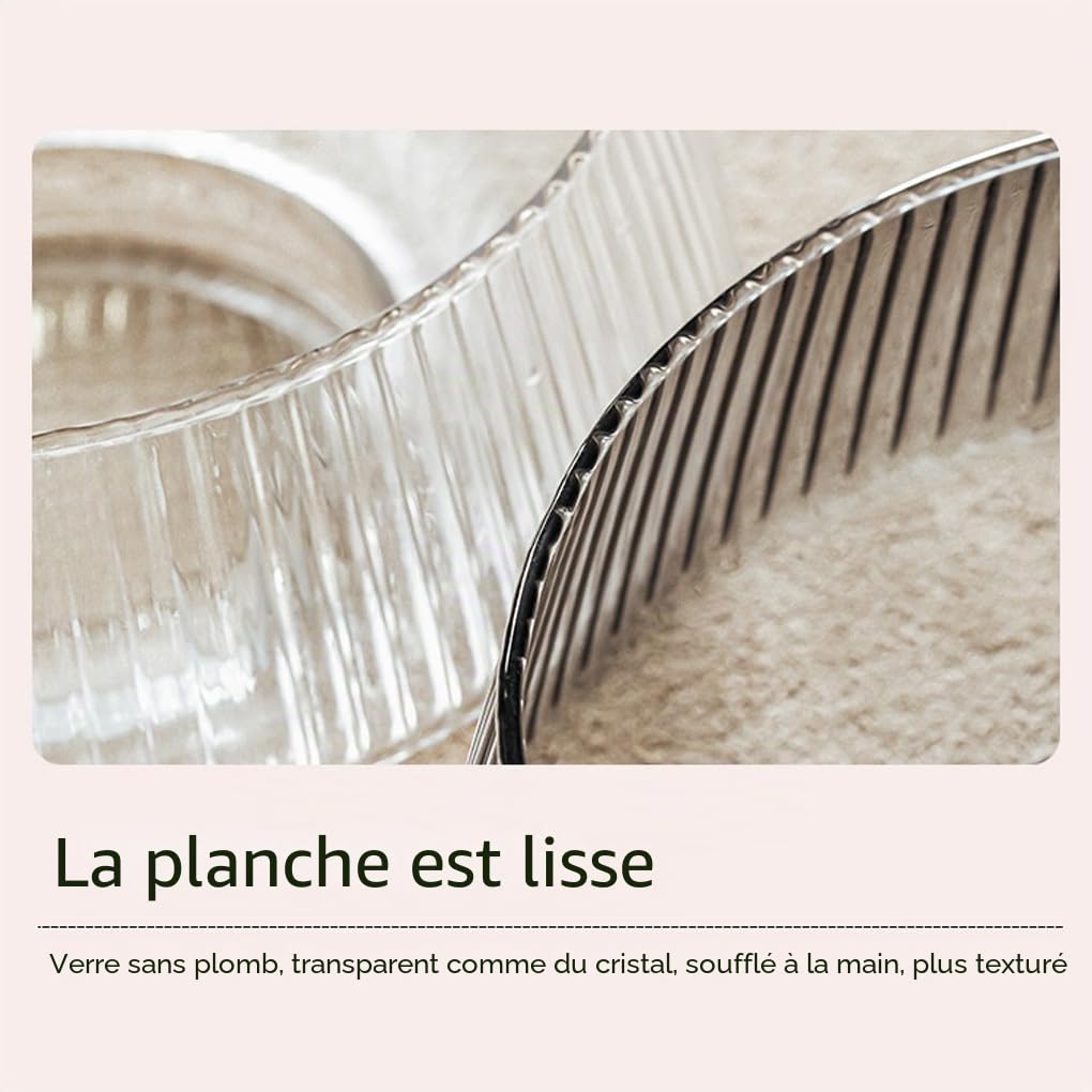 Ensemble de saladiers en verre avec couvercles en bois d'acacia pour fromage plats cuisinés, saladier avec couvercle verre pour servir des apéritifs et des collations, grande taille, UN