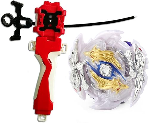 Juguetes de batalla - Bey Burst Starter Spinning Top Blade Gaming Toy Gyro GT B-144 Zwei LonginusDrSp Booster Burst Bey String Launcher LR rotación