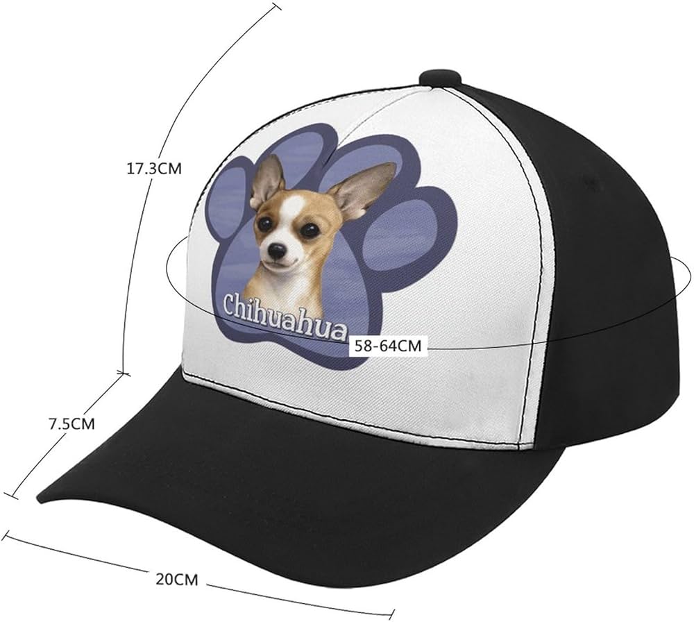 Amazon.co.jp: チワワ 犬の足跡 野球帽 調節可能なメッシュバック