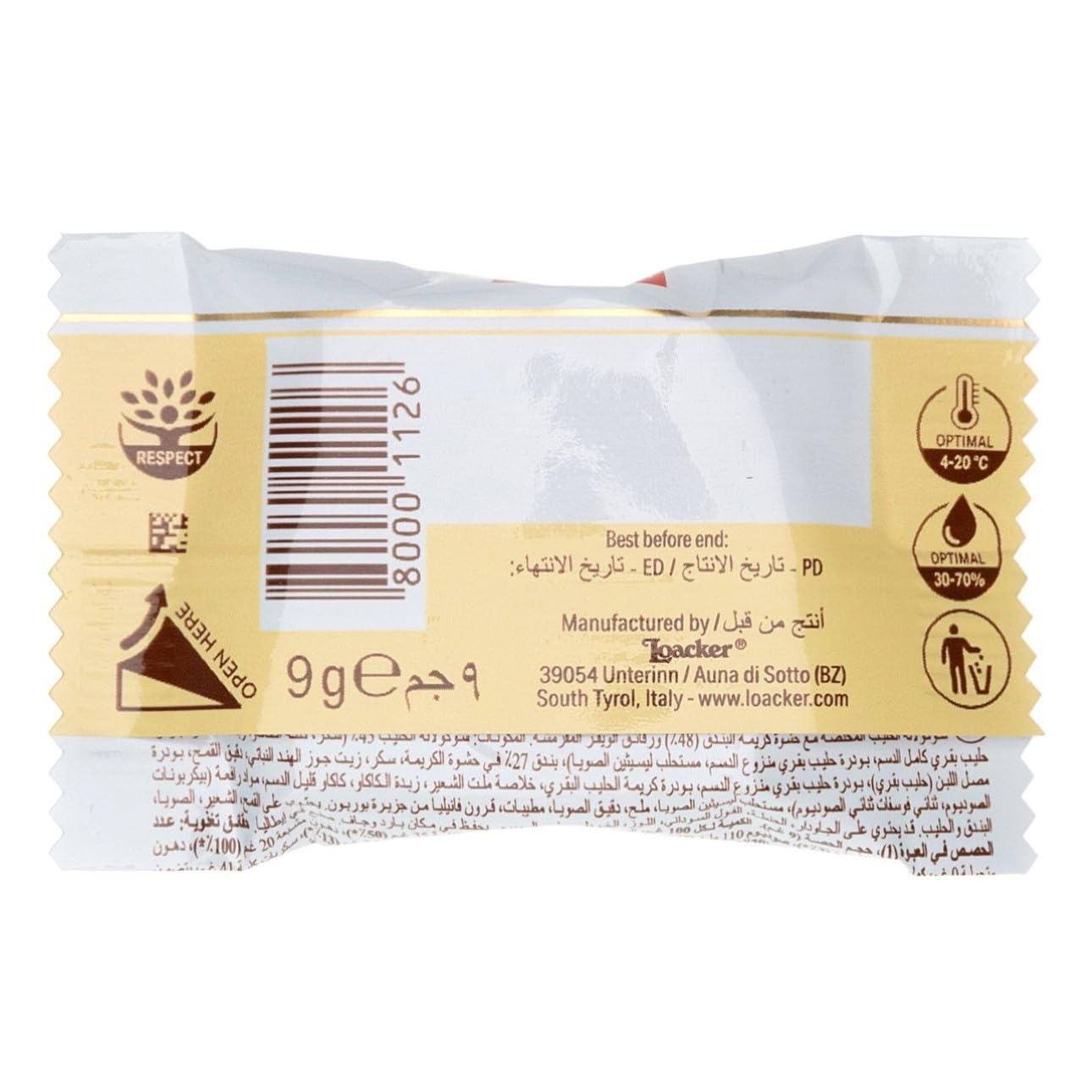 Loacker, Tortina Mini Original, Delizie Ricoperte di Cioccolato al Latte e Crema alle Nocciole e Cialde Wafer, Snack Ideali per Bar e Caffetterie, 1 Confezione Convenienza da 50 Biscotti Monoporzione