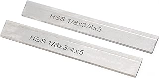Set of 2 HSS 1/8"x3/4"x5" for Lathe Parting Cut Off Blade Tapered Type T3-W