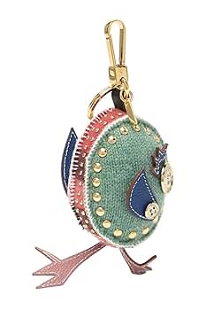 Burberry Blush Pink Multi Derek Bird Studded Key/Bag Charm