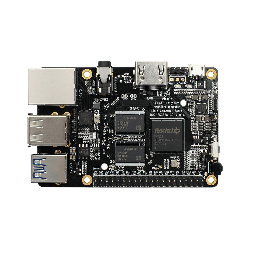 Motherboards – Firefly ROCRK3328CC ARM Motherboard Computer Supports Linux and Android Dual System for IOT Smart Home Control Gateway and Cluster Server 1GB DDR4 RAM
