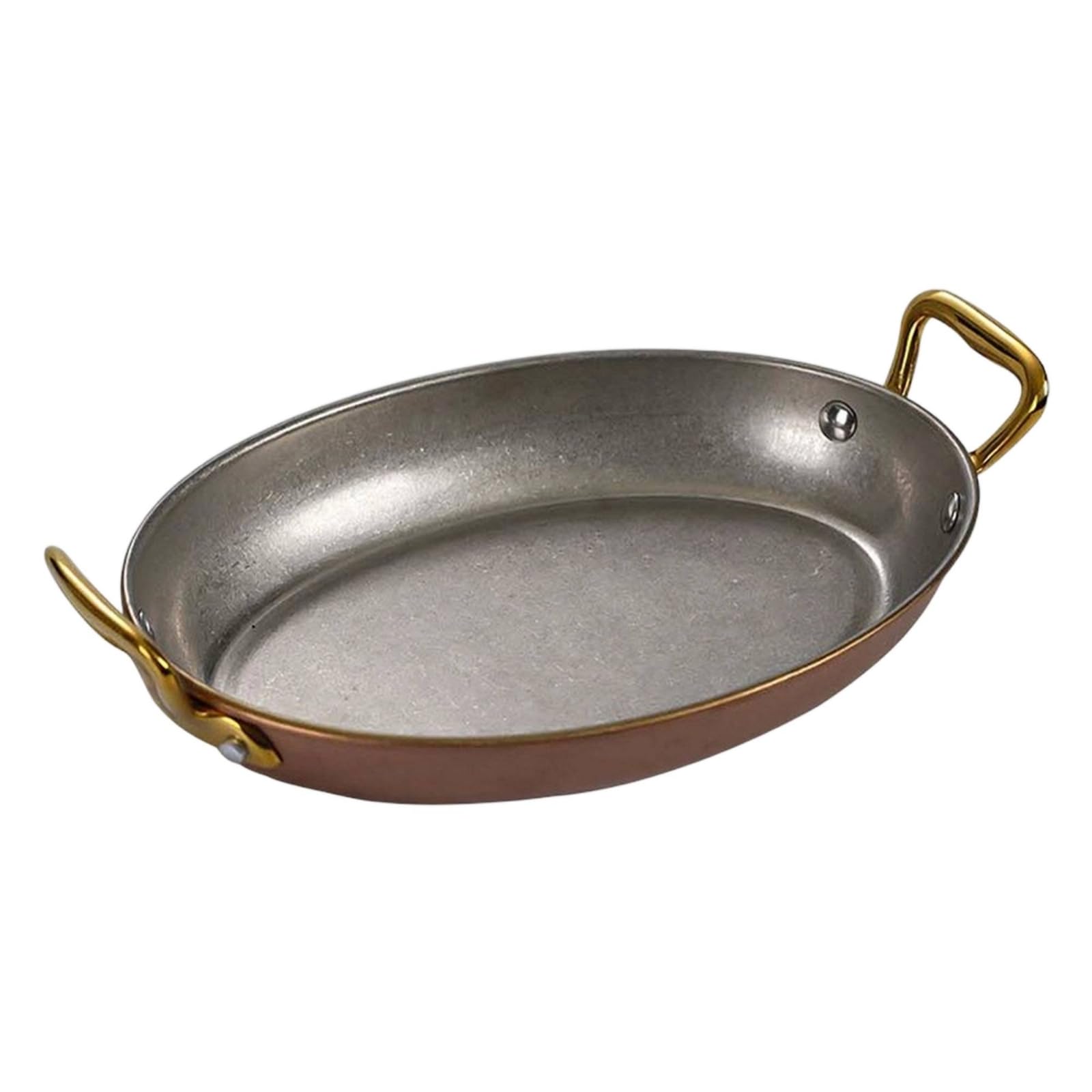 Vassoio Ovale con Manici Resistente Vassoio da Portata Ovale Durevole Stoviglie per Ristoratori, 24 Cm