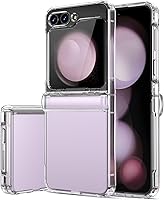Vista 10 de Vihibii Funda para Samsung Galaxy Z Flip 5 con protección de bisagra y protector de pantalla trasera, ultrafina, a prueba de golpes, resistente