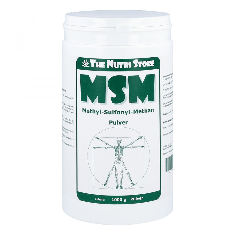 MSM 100% rein Methyl-Sulfonyl-Methan Pulver 1000 g vegan