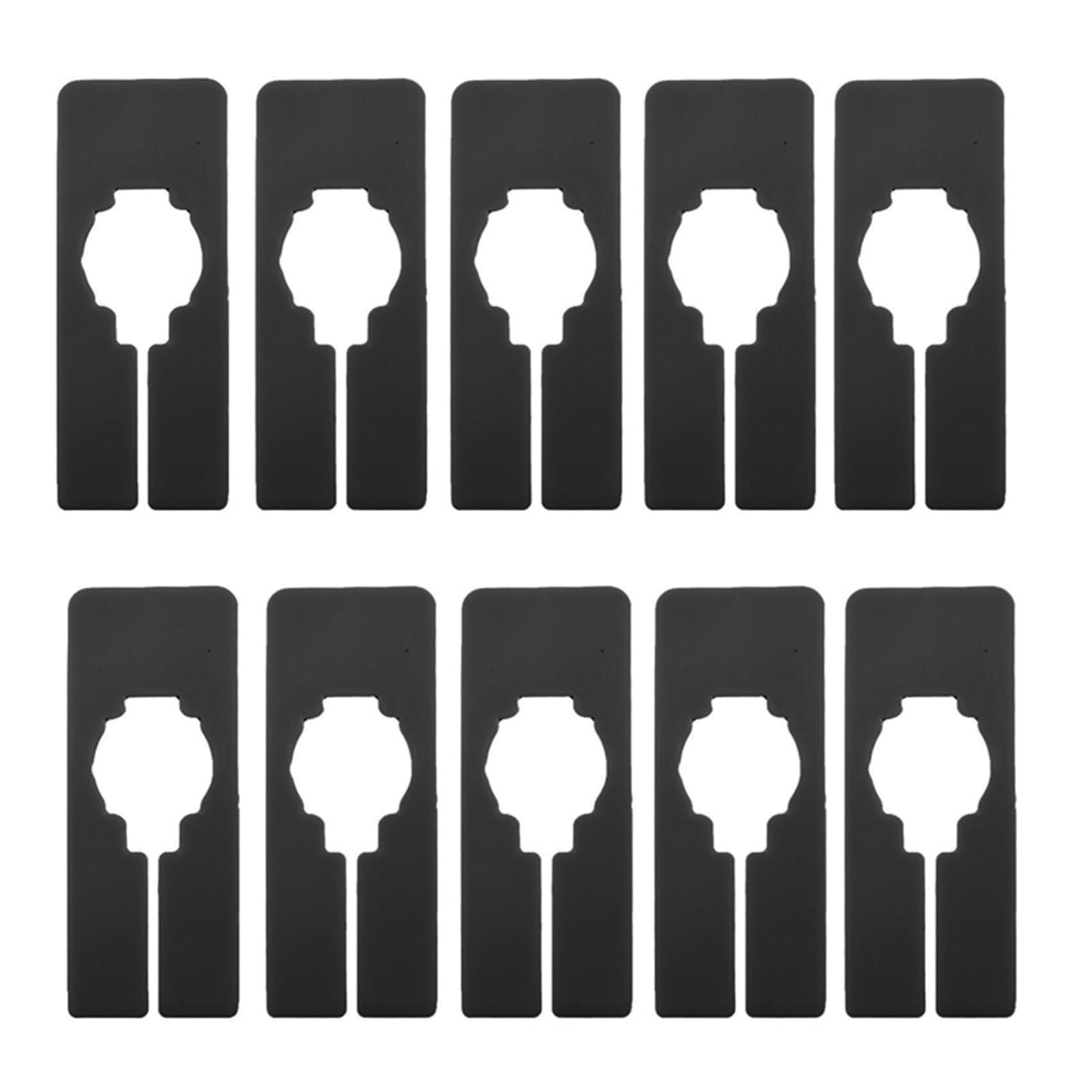 Zeahkri Hanger Dividers 60pcs Divider Closet Dividers for Shelf Hanger Separators Rack Plastic Reusable Clothing for Sorting Clothes(Black)
