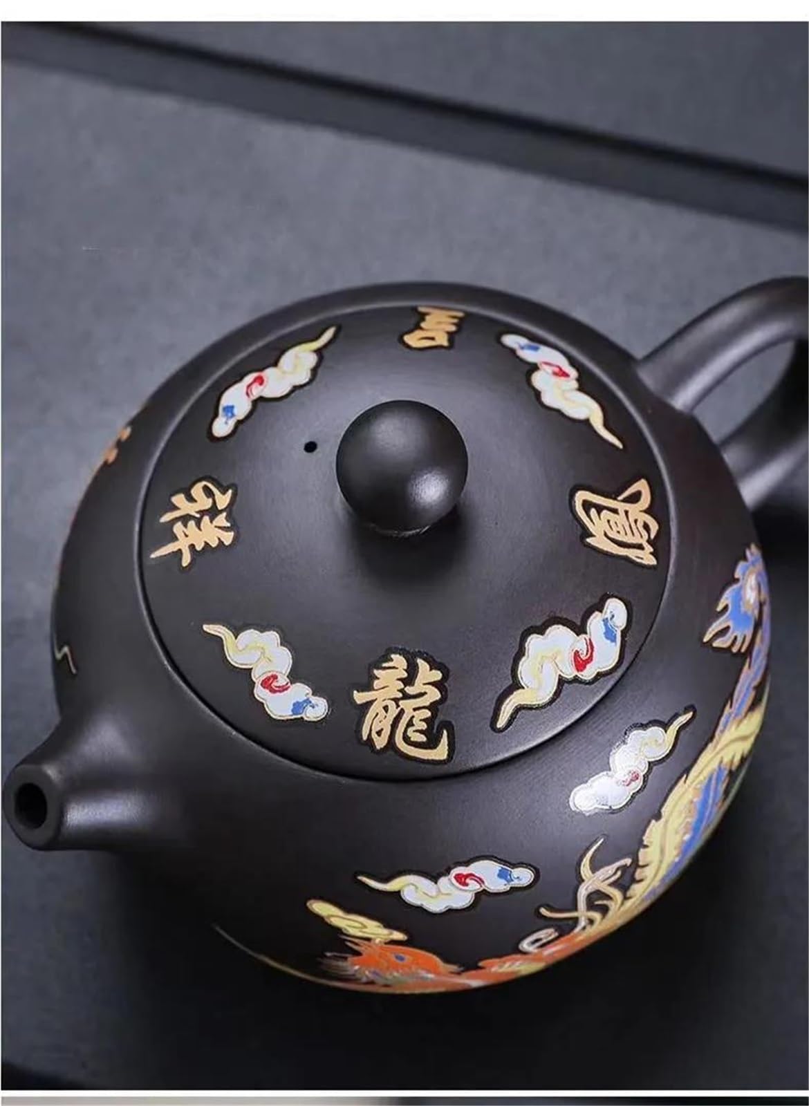 Théière, bouilloire à filtre, infuseur à thé Zisha 200 ml, théière en argile violette d'Yixing, décoloration due à la température, théière Xishi en terre noire, théières et cafetières de voyage, cof