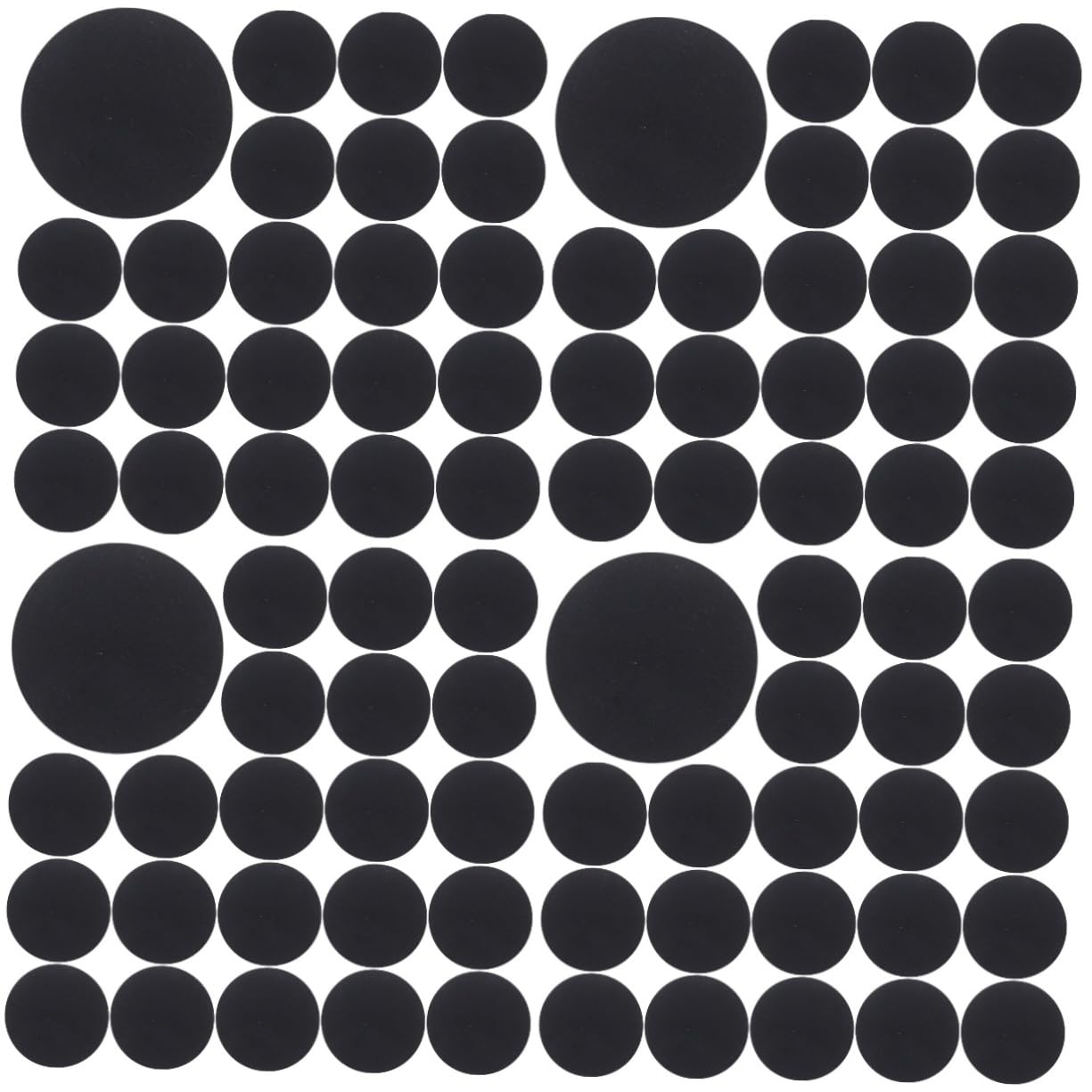 Operitacx 2000 Pièces Patch De Points Ondulés Matériaux De Bricolage Faits à La Main Fournitures De Bricolage Fournitures De Coiffure Matériel De Feutre Black